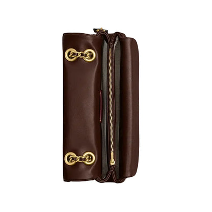 The Tabby Shoulder Bag 26 With Pillow Quilting- Brass/Maple