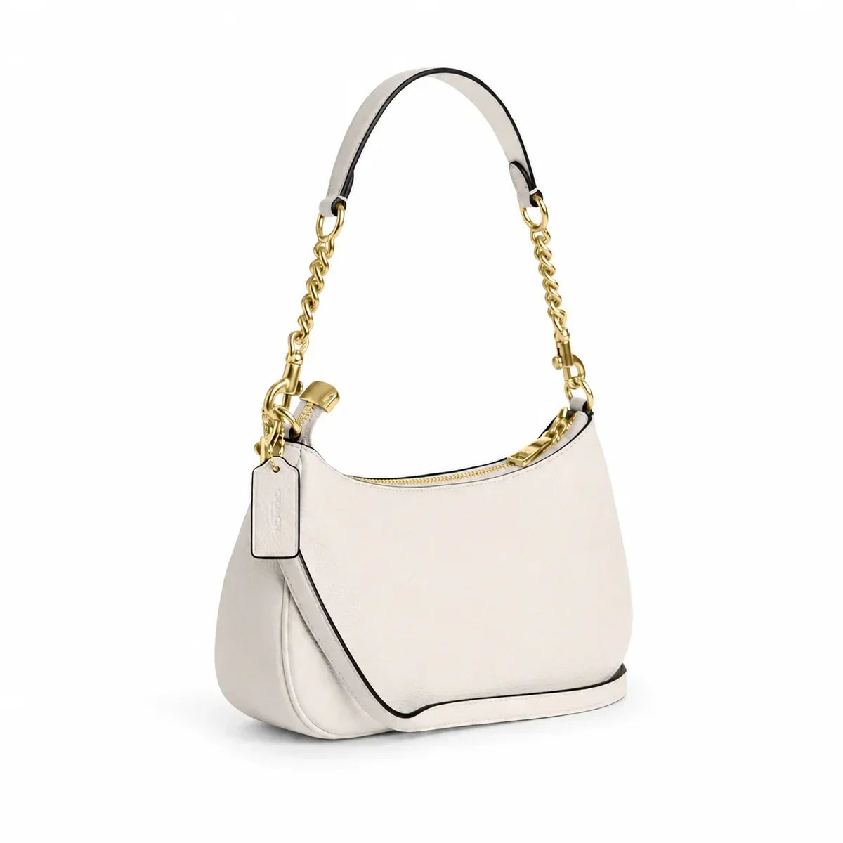 Teri Shoulder Bag In Signature Canvas - Gold/White