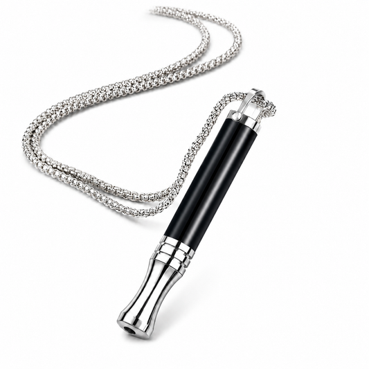 PRO Natural Stone Breathing Necklace – Black