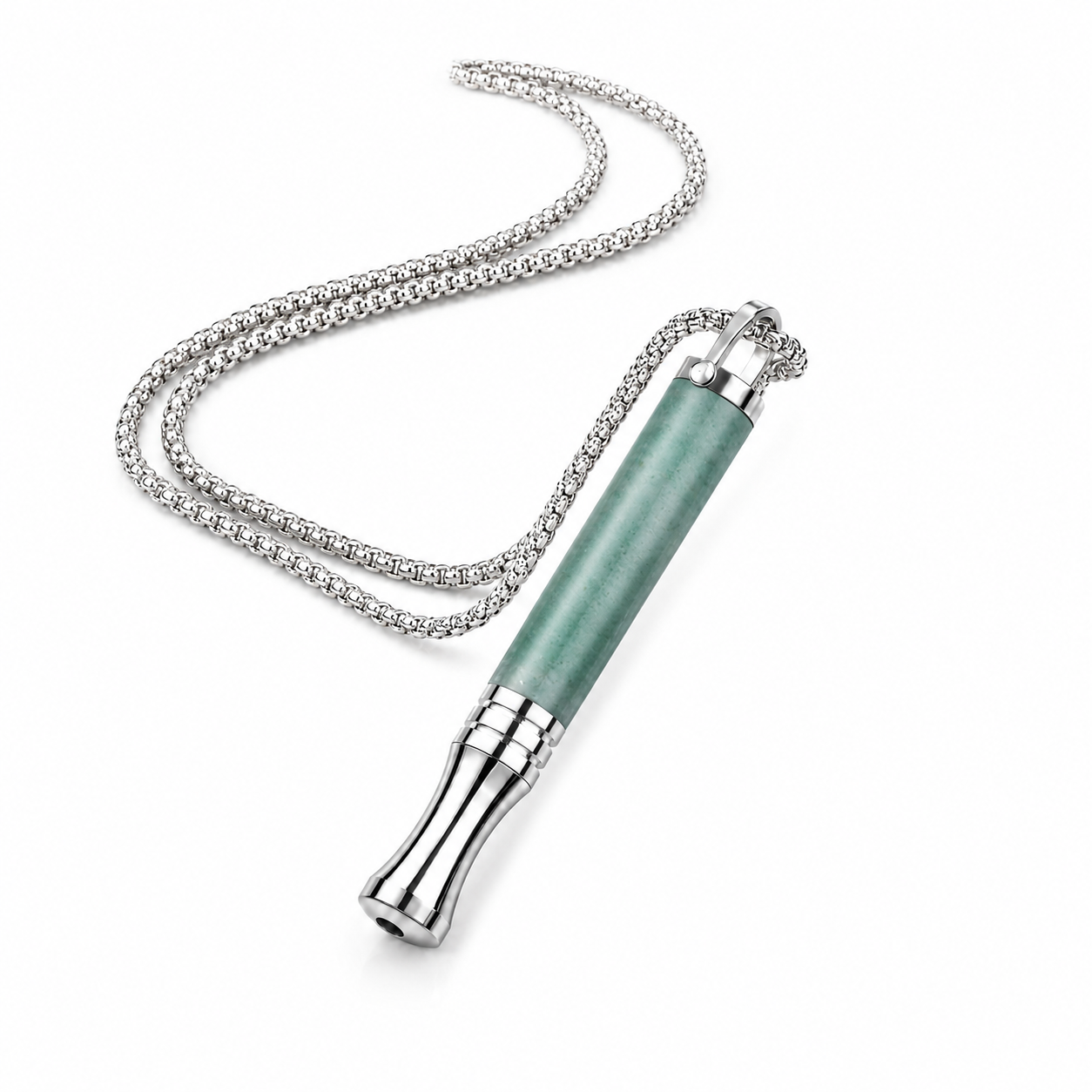 PRO Natural Stone Breathing Necklace – Green