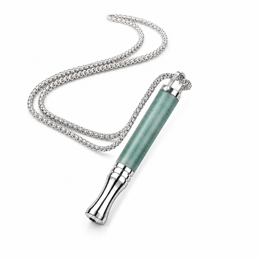 PRO Natural Stone Breathing Necklace – Green